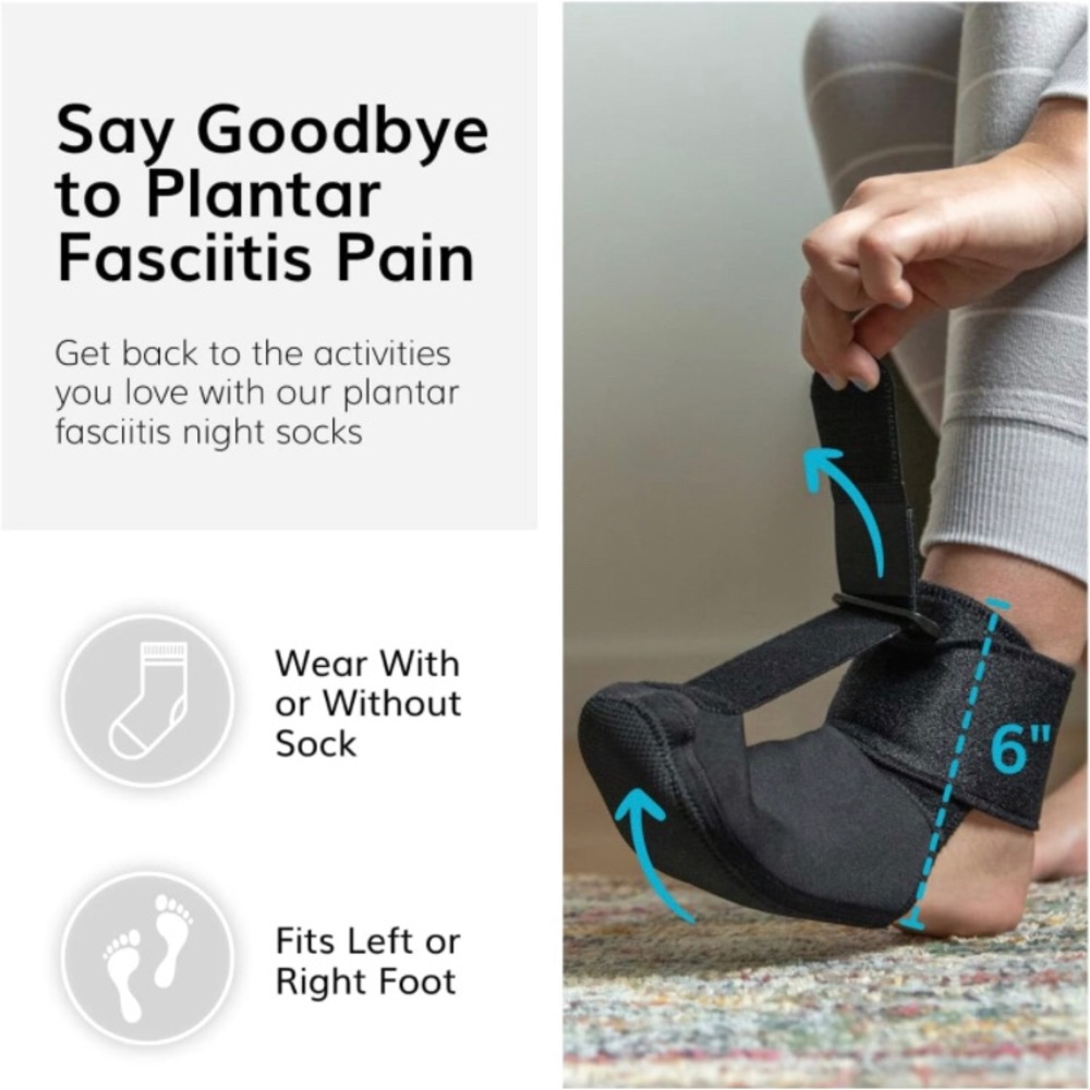 Plantar Fasciitis Night Splint Sock / Achilles Tendonitis Sleeping Support Boot